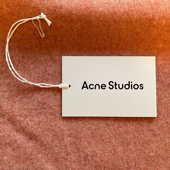 Acne Studios - Fringe Wool Scarf Oversized (Rose Melange) - Picture 4 of 5